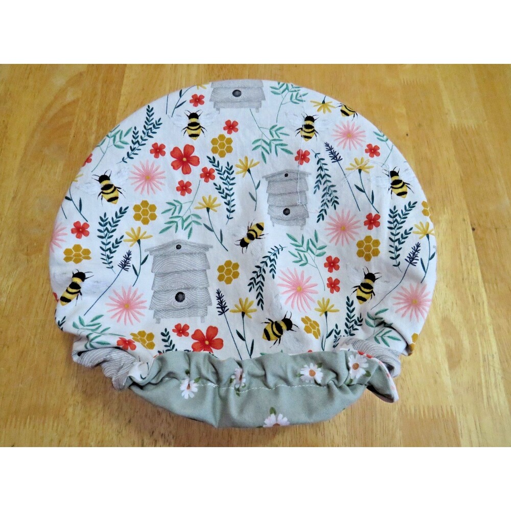 Kitchenaid Bowl Cover, Reversible Bees and Daisy Bowl Cover